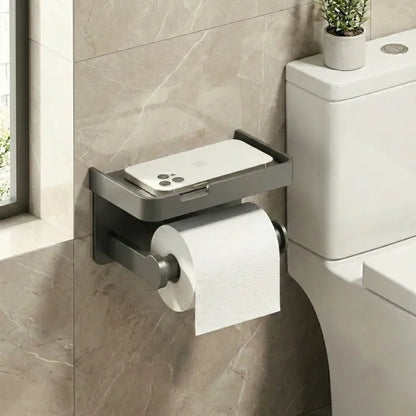 Porte-Papier Toilettes Multifonction en alliage aluminium