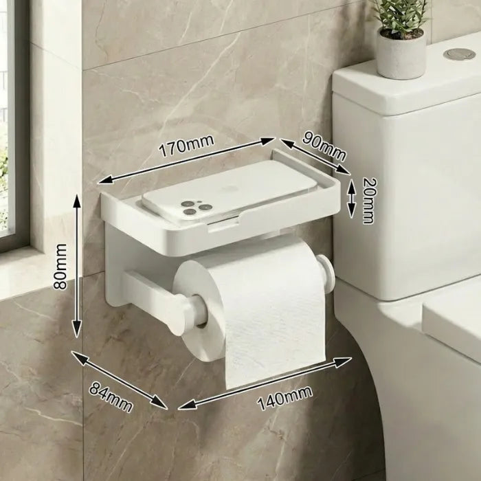 Porte-Papier Toilettes Multifonction en alliage aluminium