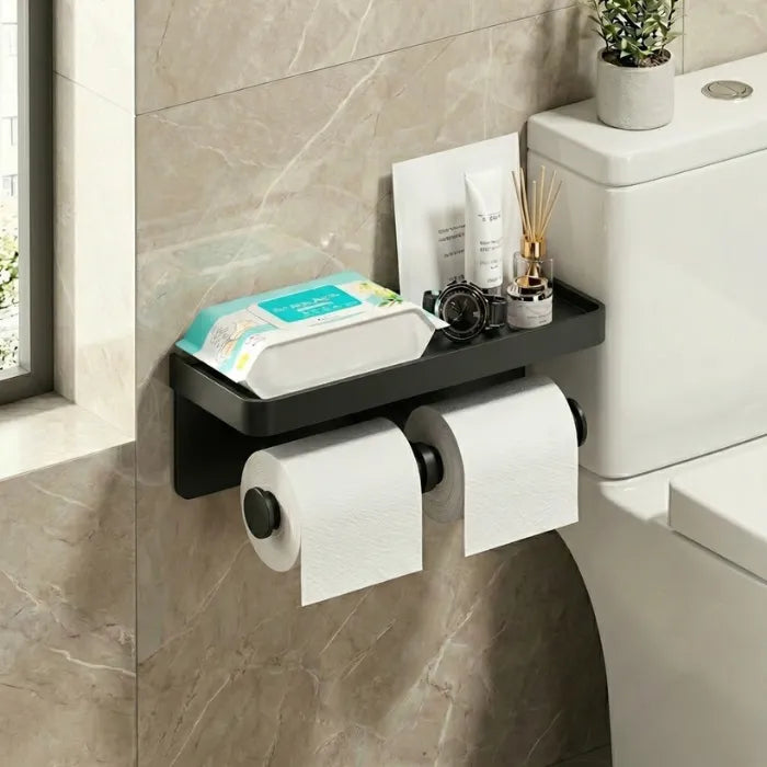 Porte-Papier Toilettes Multifonction en alliage aluminium