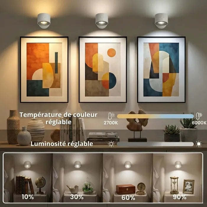 Lampe murale LED sans fil