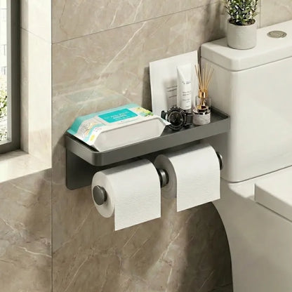 Porte-Papier Toilettes Multifonction en alliage aluminium