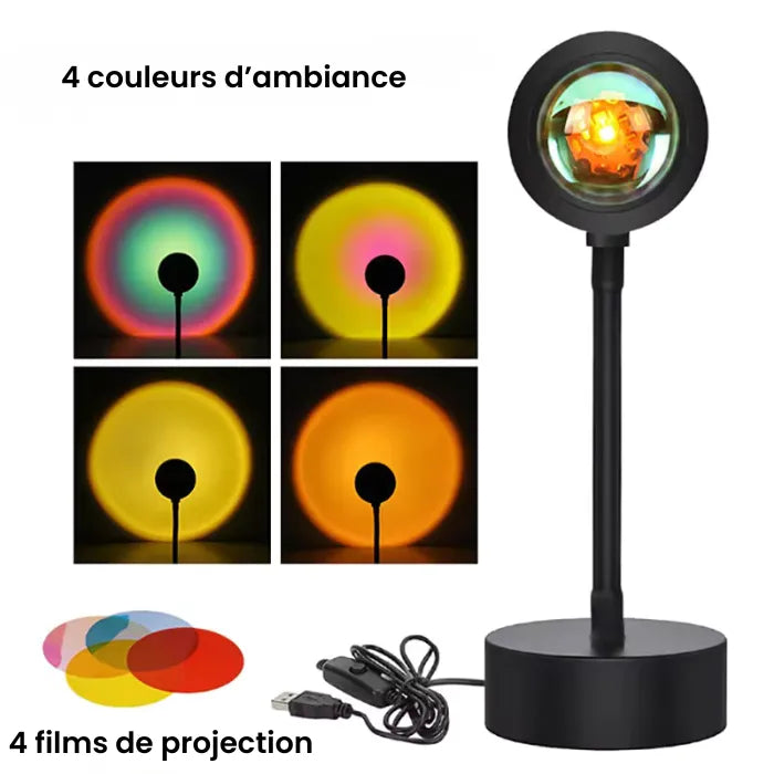 Lampe LED Coucher de Soleil