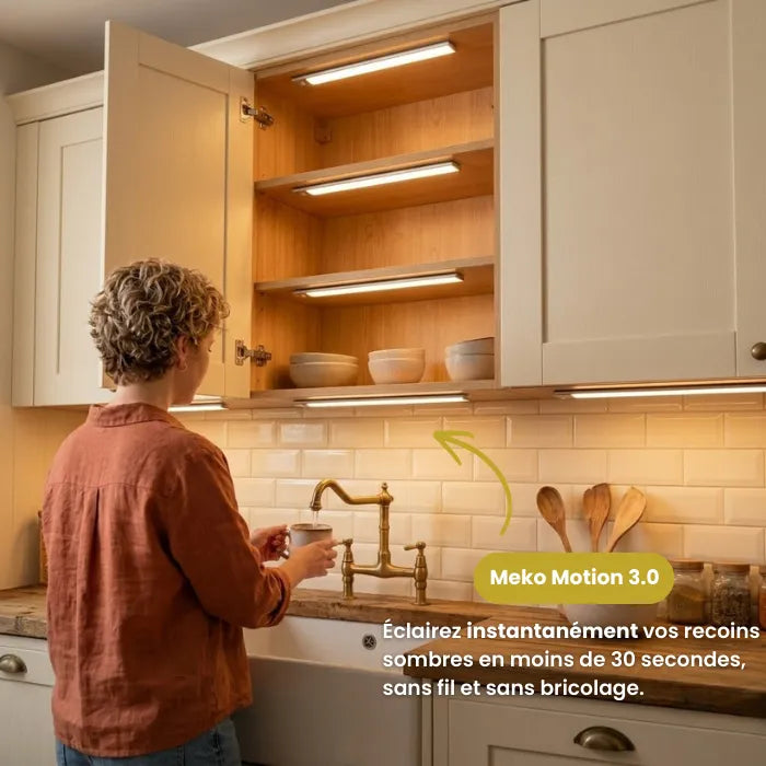 Motion 3.0™ | Réglette LED sans fil à détecteur de mouvements Meko France