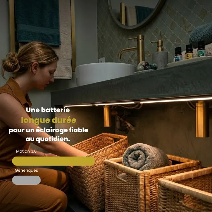 Motion 3.0™ | Réglette LED sans fil à détecteur de mouvements Meko France